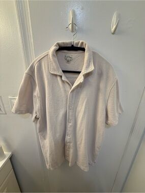 J.Crew Textured Camp Collar Knit Shirt in stripe